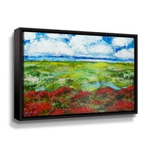Artwall Red Berries, Gallery Wrapped Floater-framed Canvas by Allan Friedlander