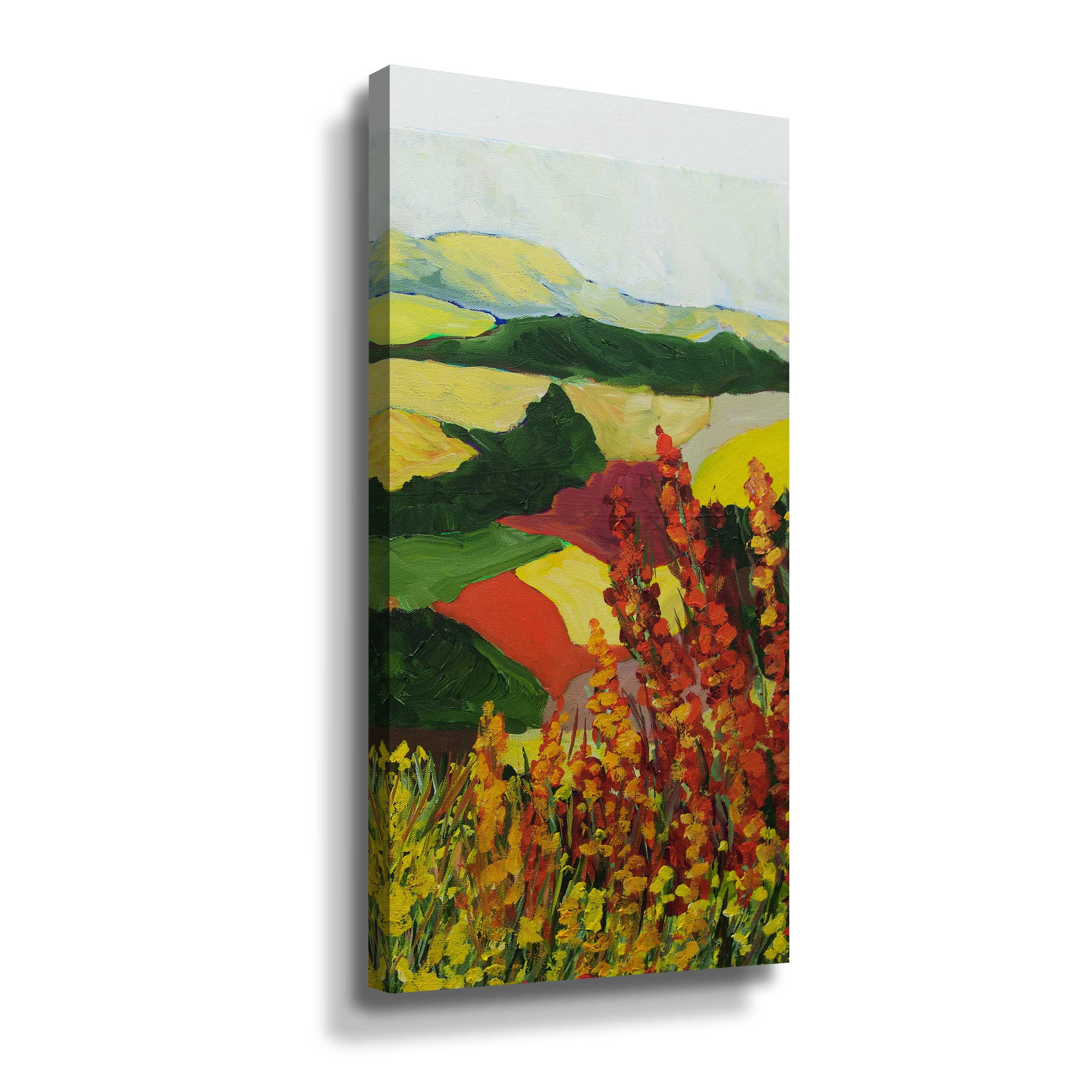 Artwall Red Blend, Gallery Wrapped Canvas by Allan Friedlander