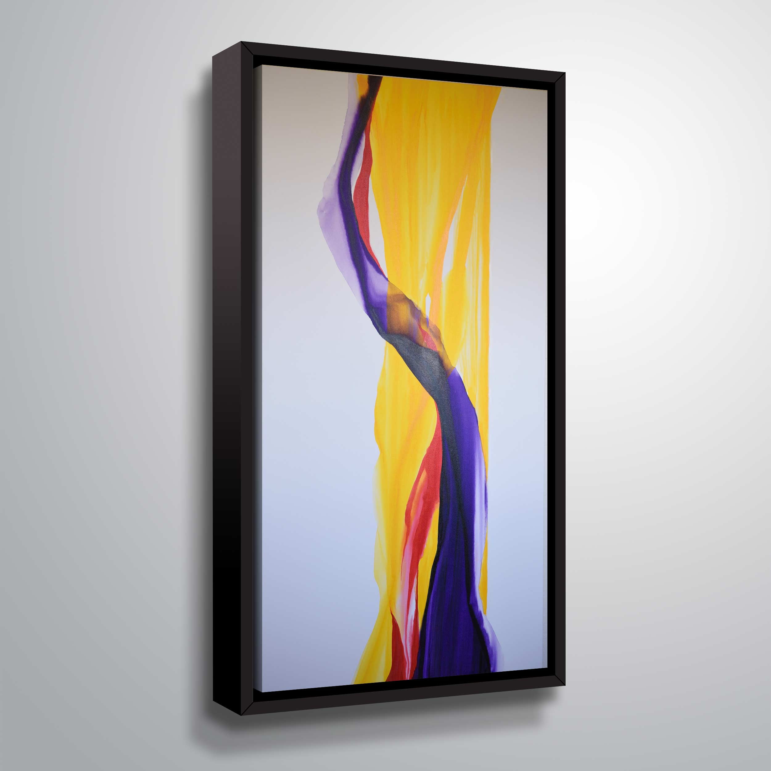 Artwall Ribbons, Gallery Wrapped Floater-framed Canvas by Patricia Coulter