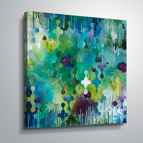 Artwall Seafoam Storm two, Gallery Wrapped Canvas by Heather noel Robinson