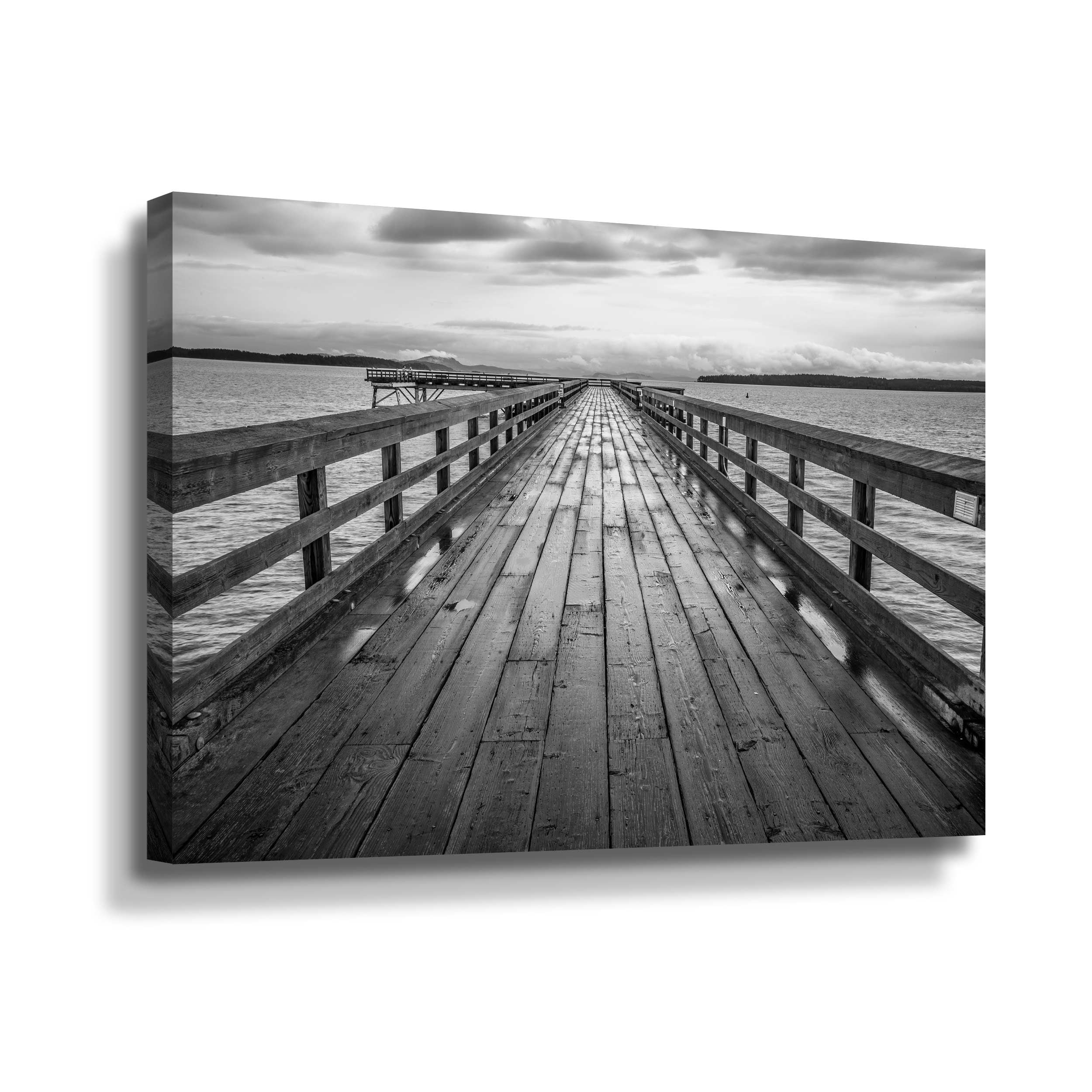 Artwall Sidney Pier, Gallery Wrapped Canvas by Tim Oldford
