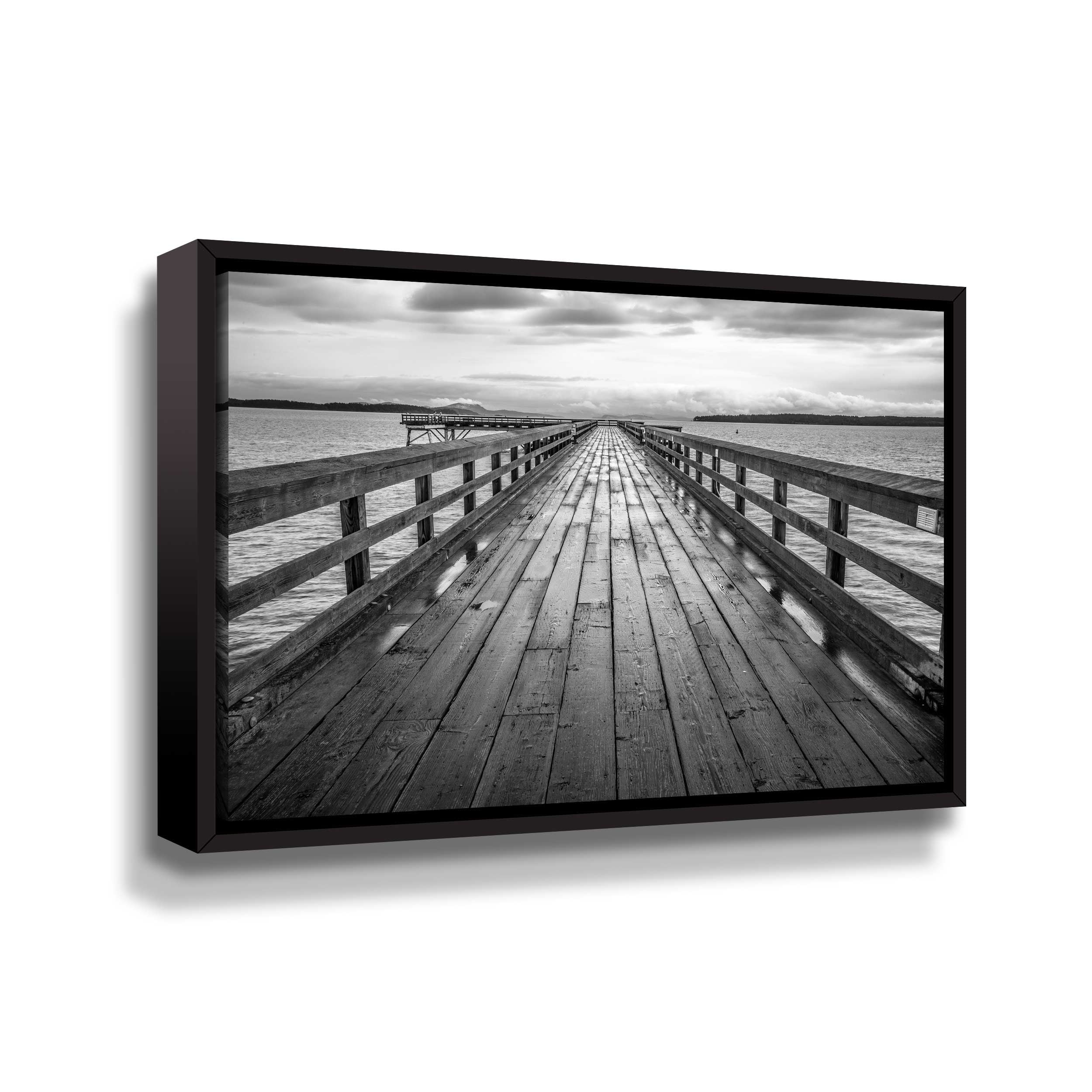 Artwall Sidney Pier, Gallery Wrapped Floater-framed Canvas by Tim Oldford