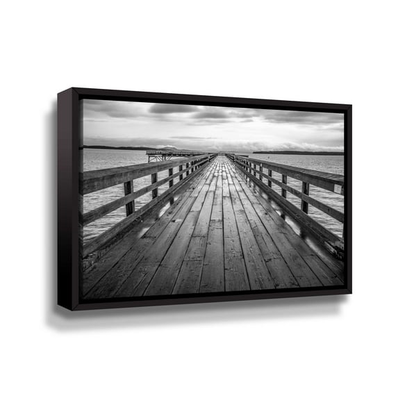 Artwall Sidney Pier, Gallery Wrapped Floater-framed Canvas by Tim Oldford