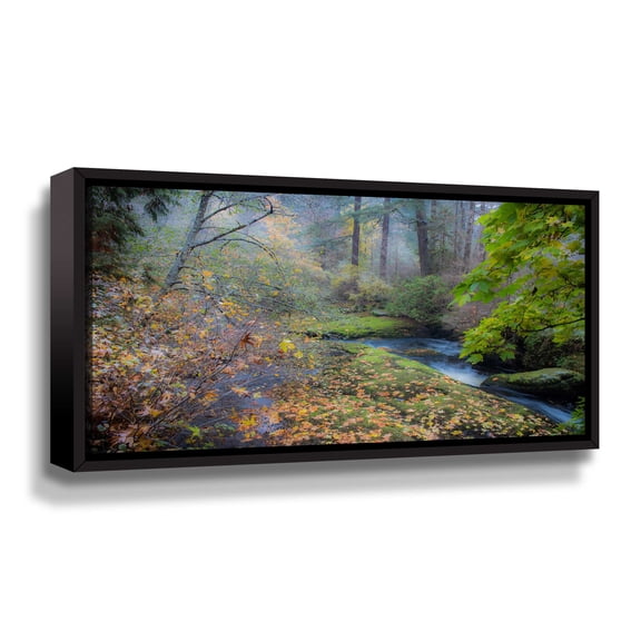 Artwall Snow in Fall, Gallery Wrapped Floater-framed Canvas by Tim Oldford