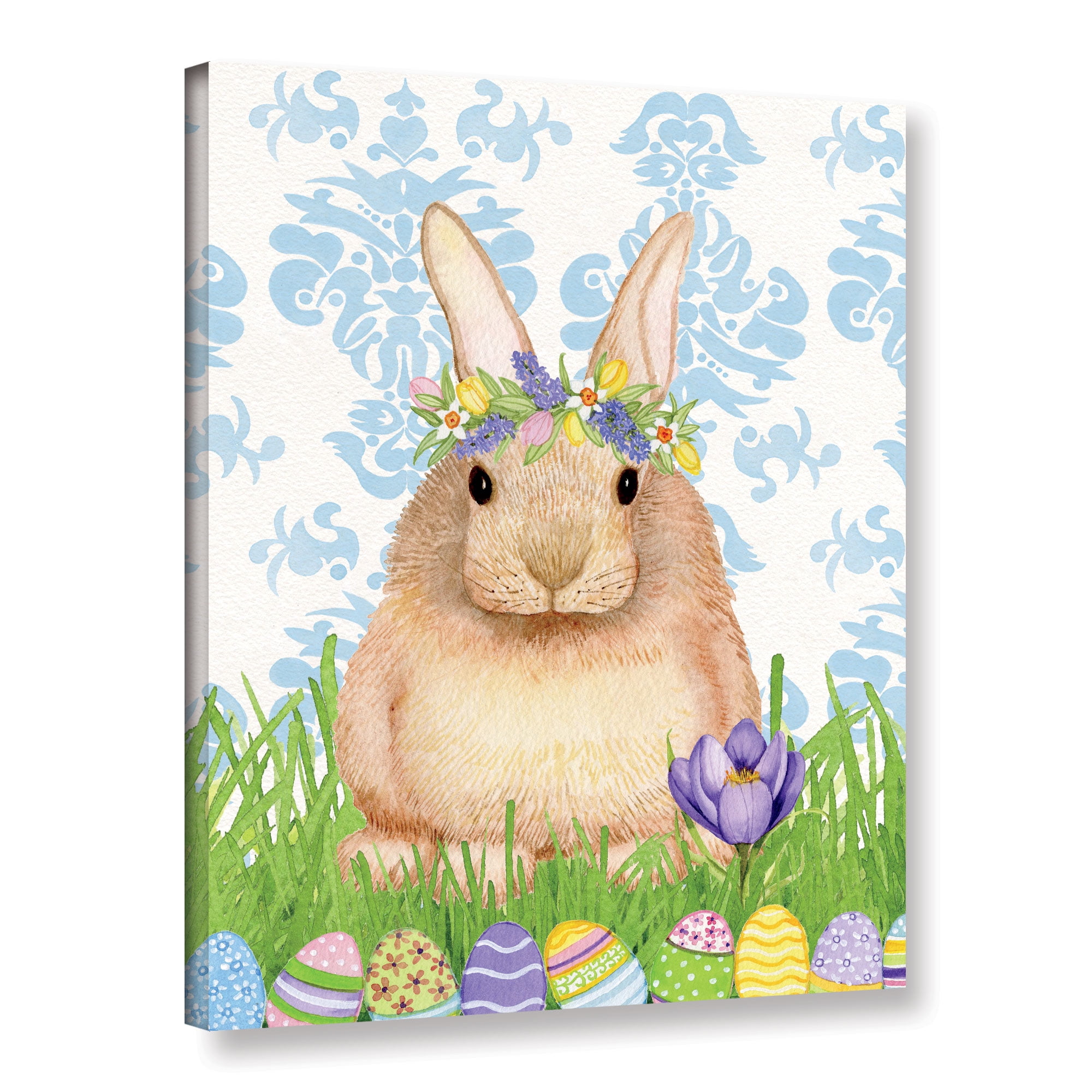 Artwall Spring Bunny I, Gallery Wrapped Canvas by Kathleen Parr Mckenna