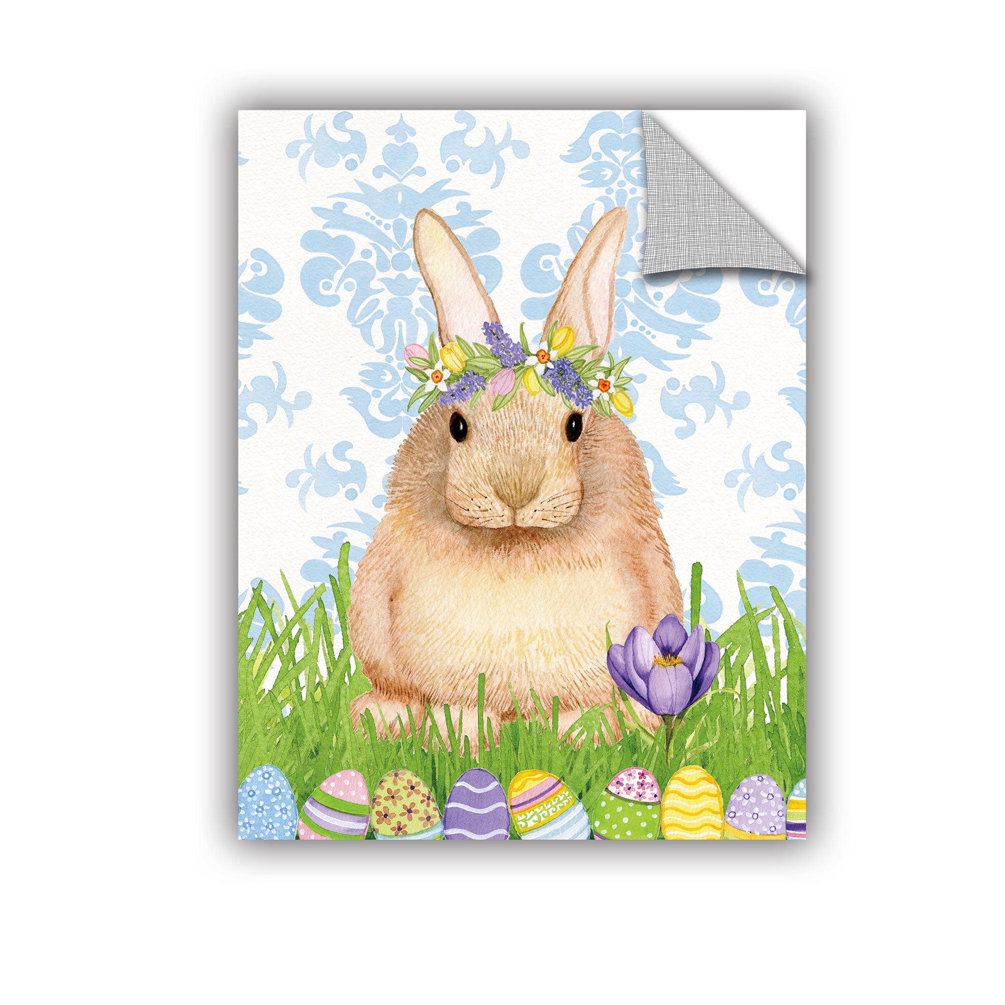 Artwall Spring Bunny I, Removable Wall Art Mural by Kathleen Parr Mckenna