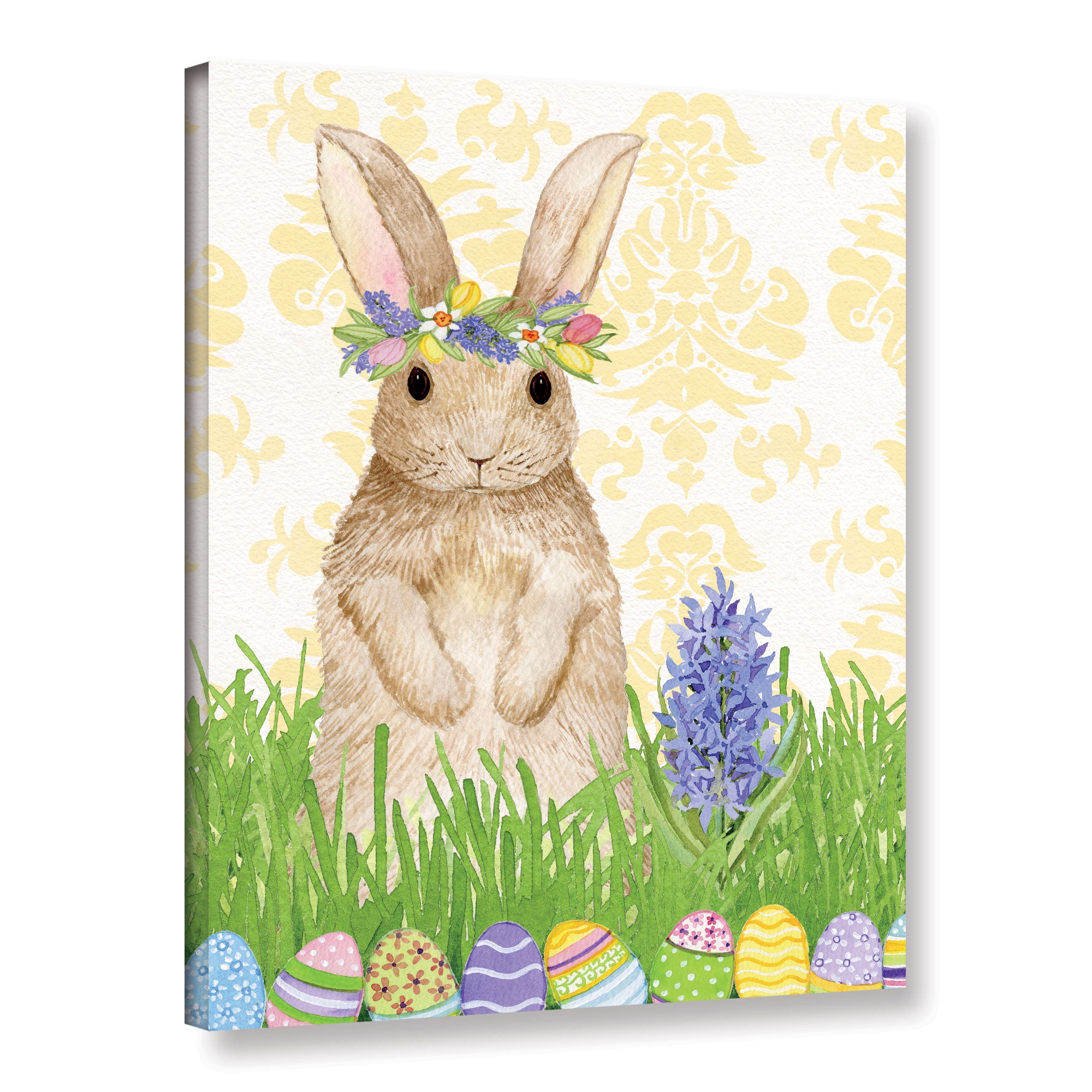 Artwall Spring Bunny II, Gallery Wrapped Canvas by Kathleen Parr Mckenna