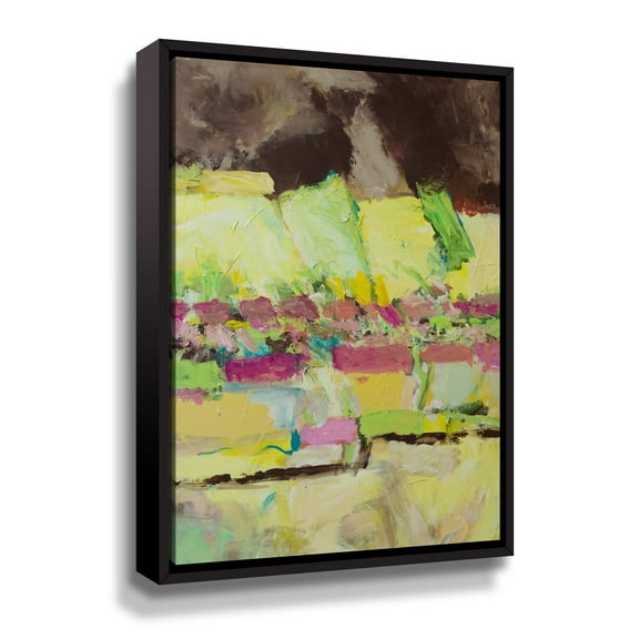 Artwall Storm over Bay City, Gallery Wrapped Floater-framed Canvas by Allan Friedlander