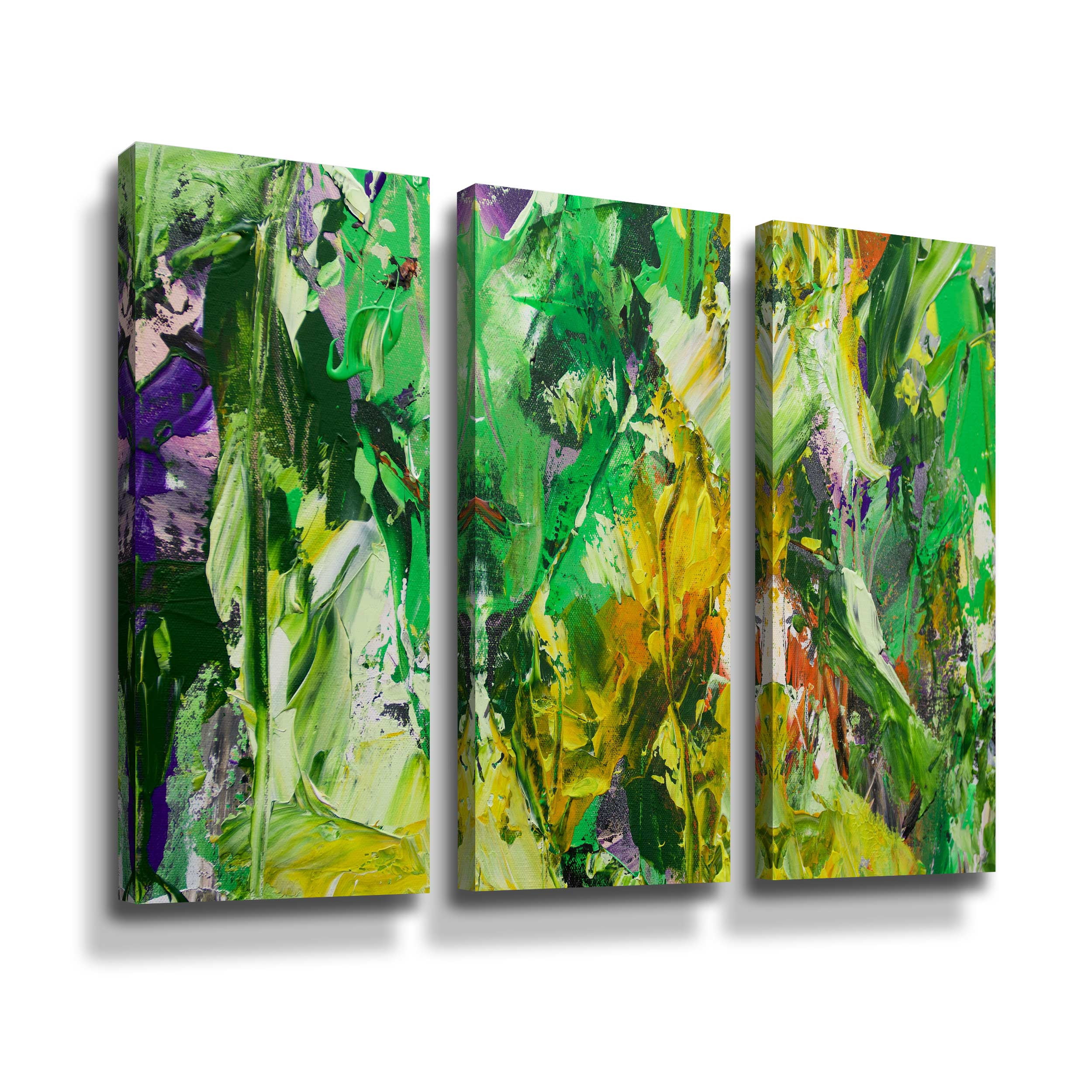 Artwall Summer Heat, 3 Piece Gallery Wrapped Canvas Set by Allan Friedlander