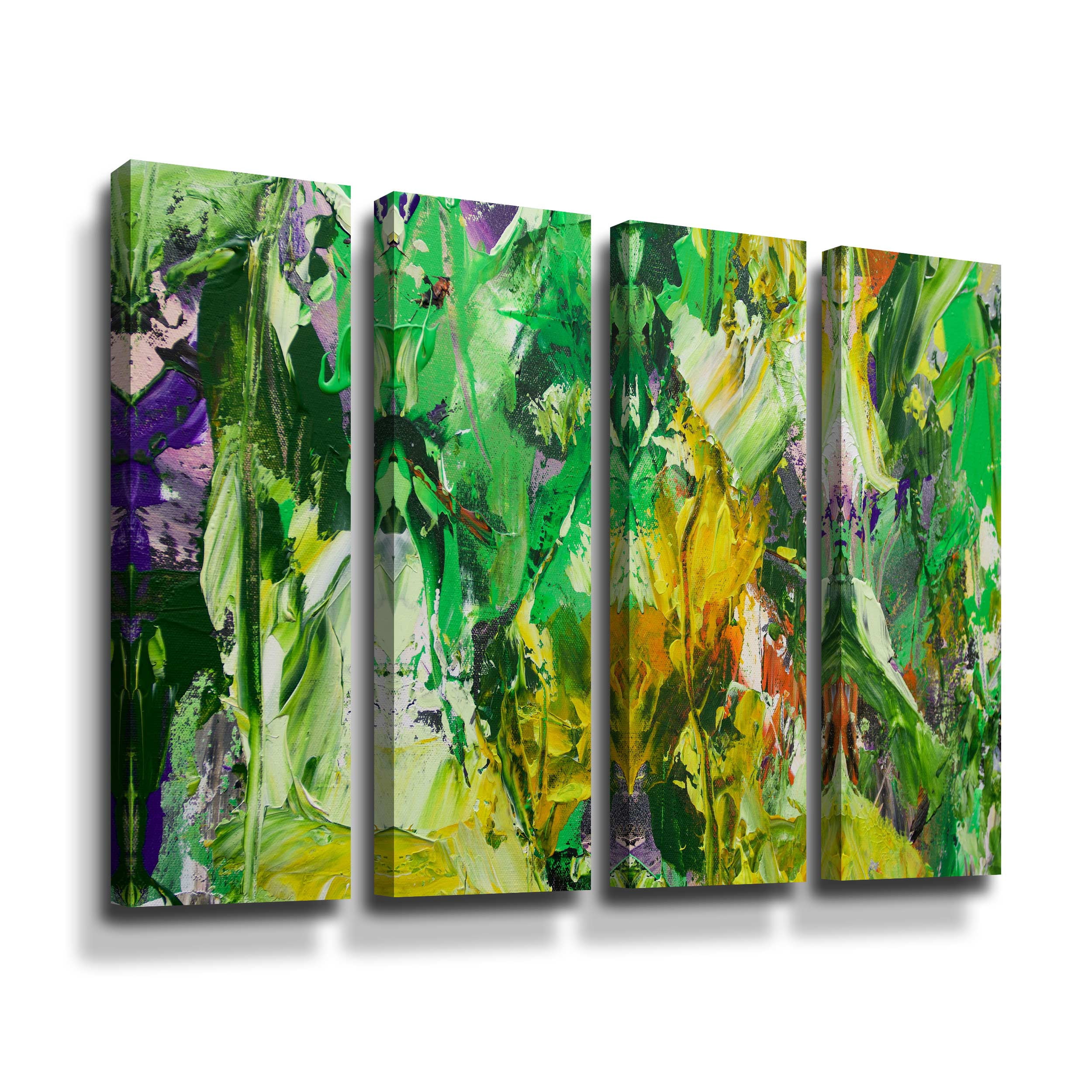 Artwall Summer Heat, 4 Piece Gallery Wrapped Canvas Set by Allan Friedlander