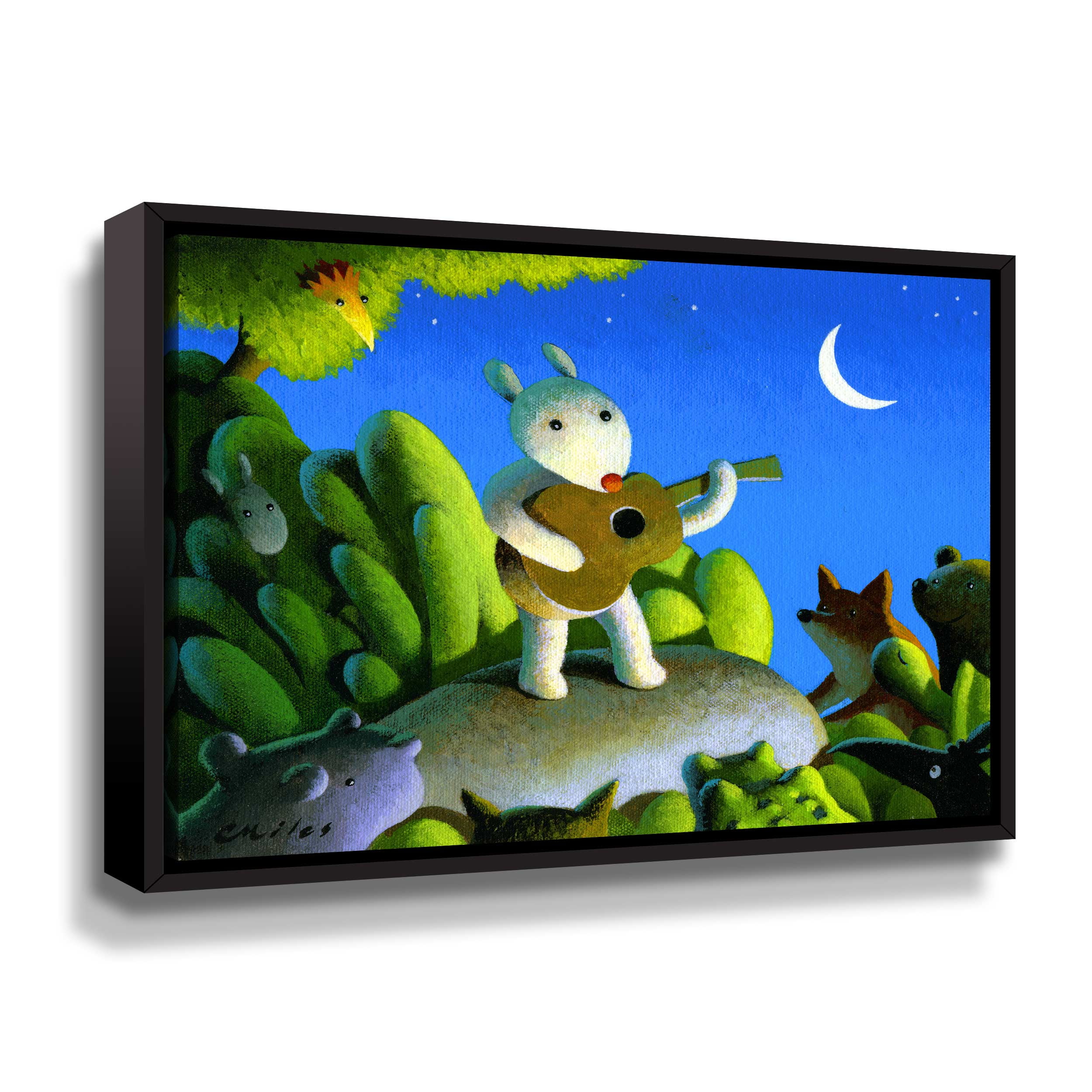 Artwall The Concert, Gallery Wrapped Floater-framed Canvas by Chris Miles