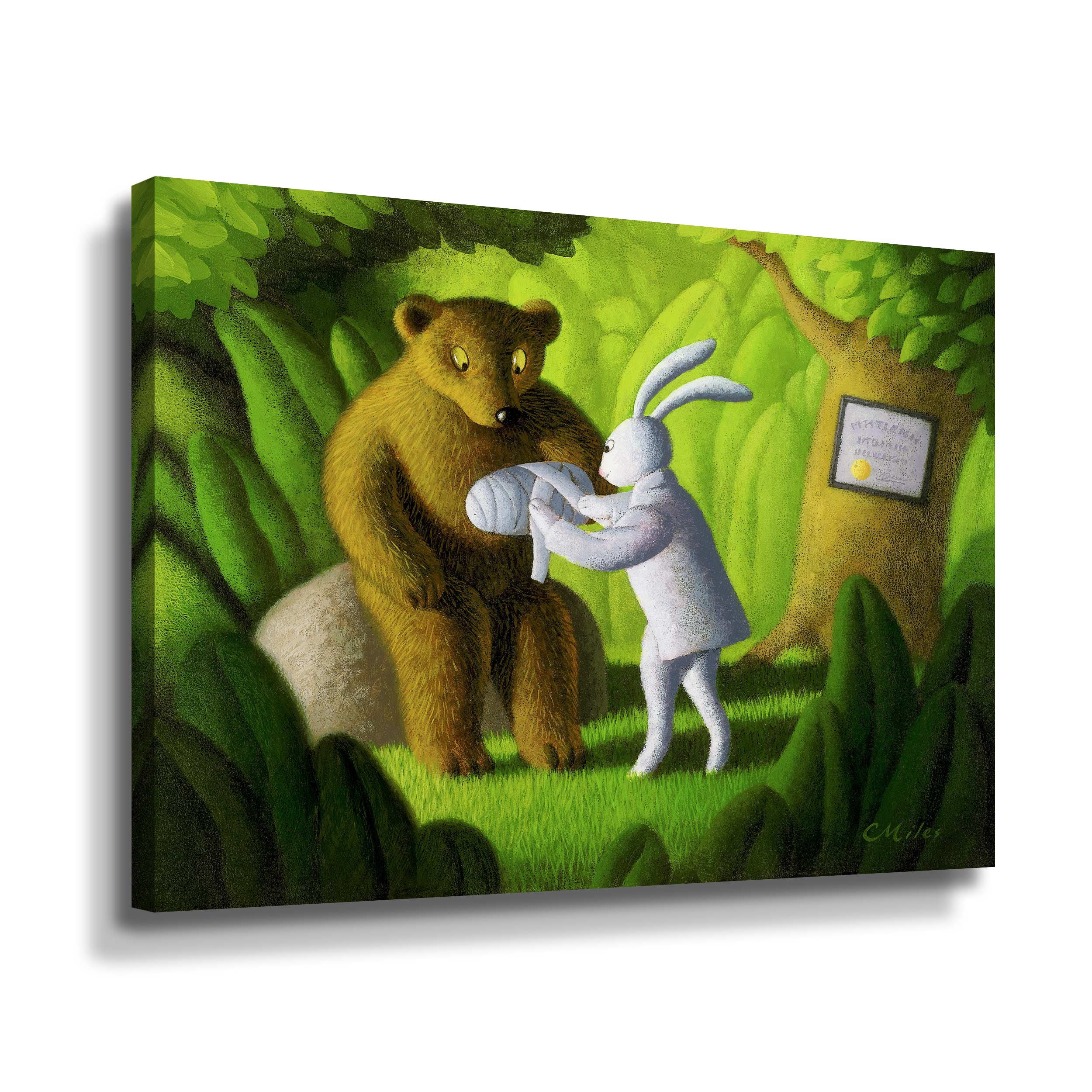 Artwall The Healer, Gallery Wrapped Canvas by Chris Miles