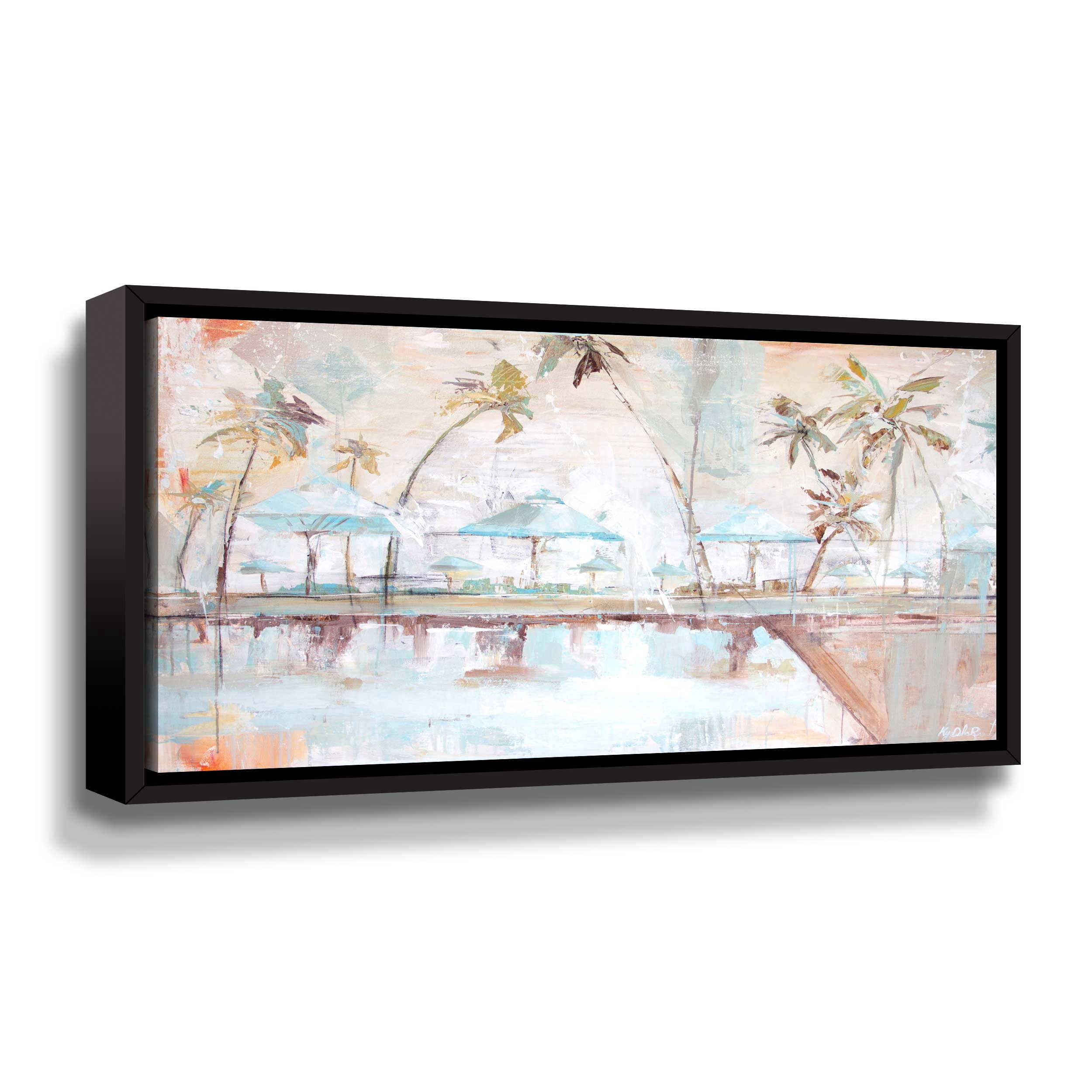 Artwall The Kahala, Gallery Wrapped Floater-framed Canvas by Kym De Los Reyes