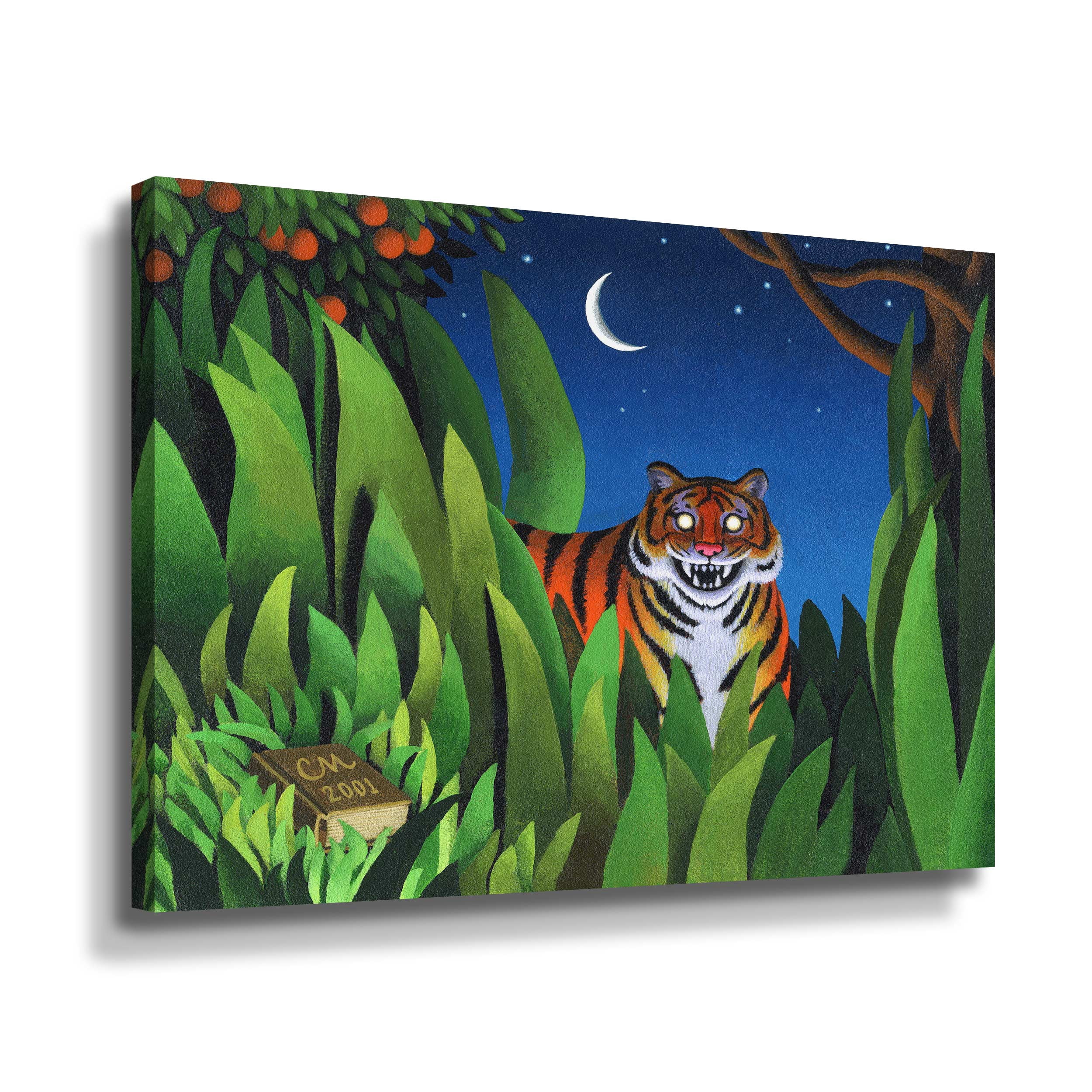 Artwall Tiger Tyger, Gallery Wrapped Canvas by Chris Miles