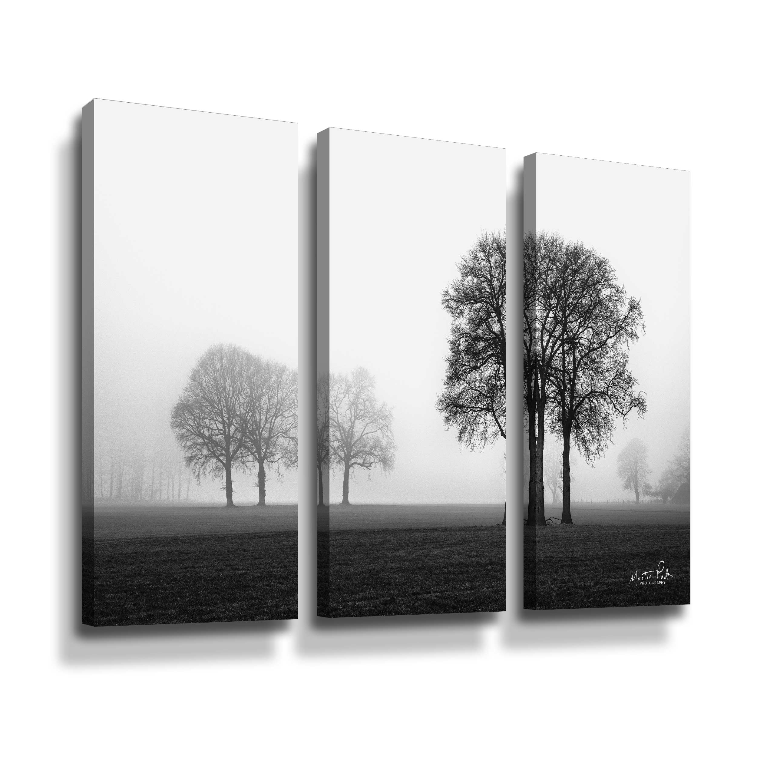 Artwall Together Again, 3 Piece Gallery Wrapped Canvas Set by Martin Podt