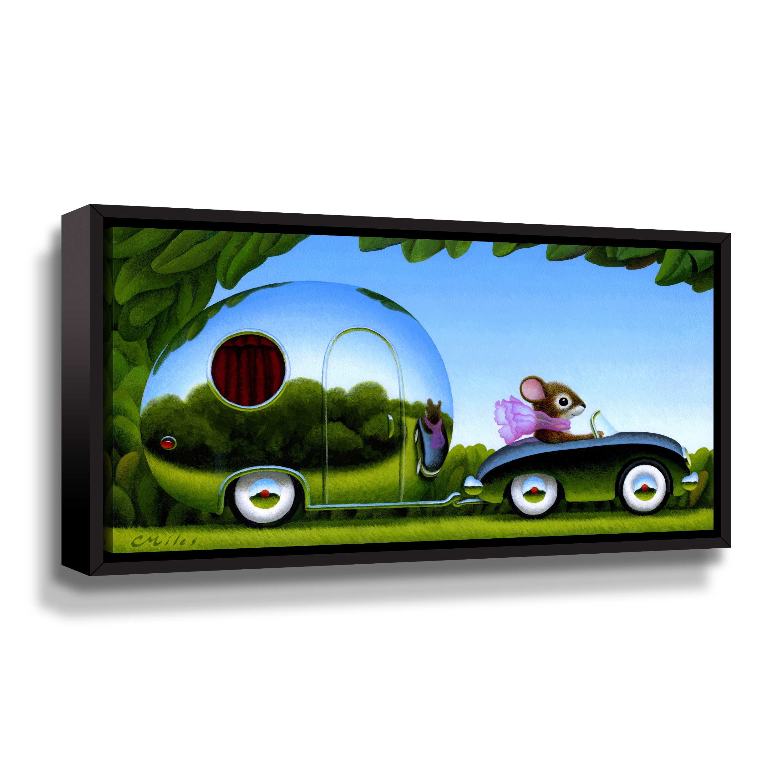 Artwall Touring, Gallery Wrapped Floater-framed Canvas by Chris Miles