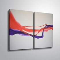 Artwall Unfolding, 2 Piece Gallery Wrapped Canvas Set by Patricia Coulter