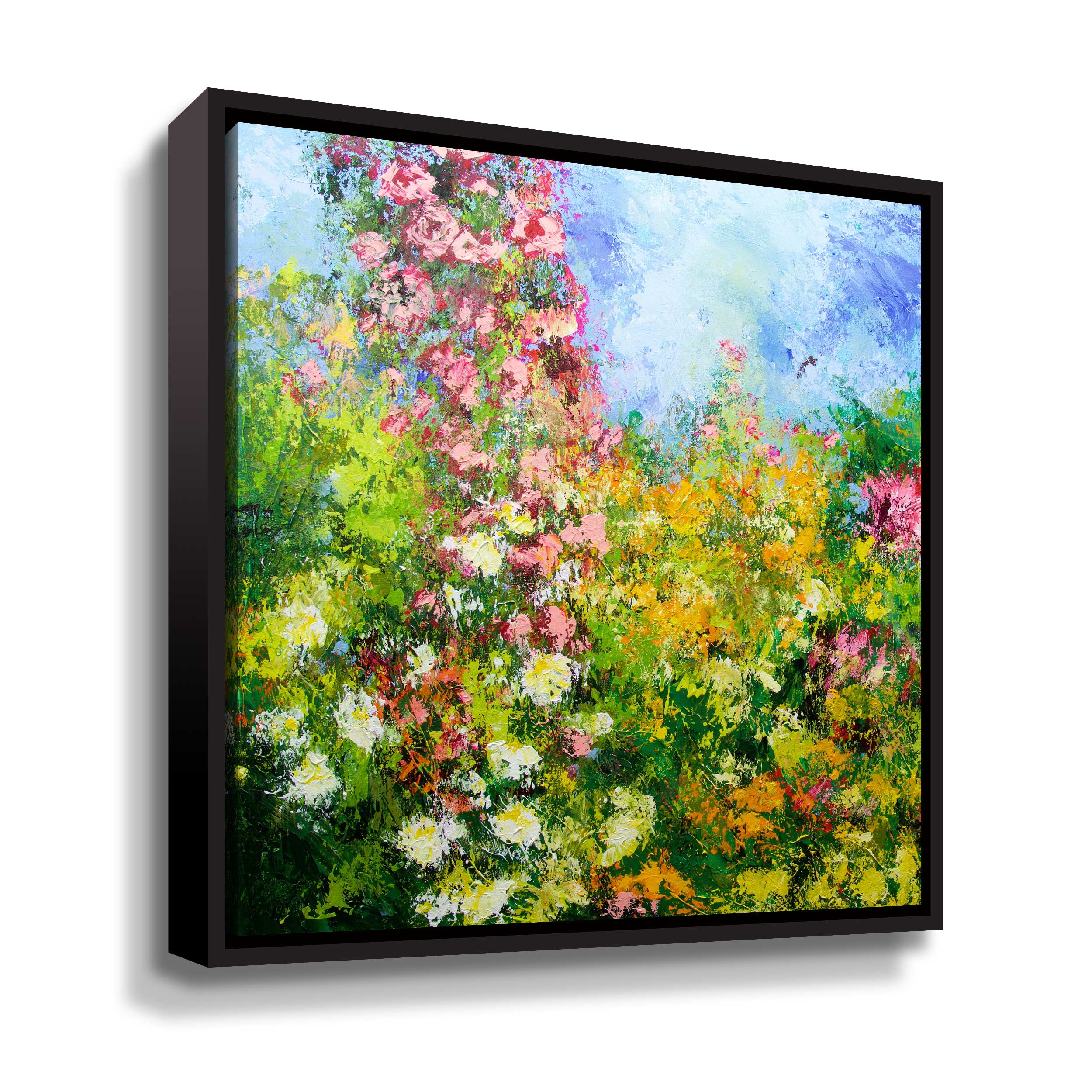 Artwall Wild Sweetness, Gallery Wrapped Floater-framed Canvas by Allan Friedlander