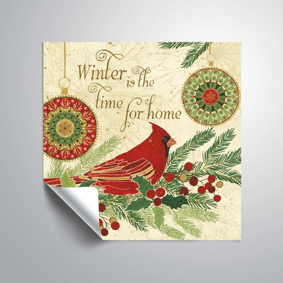 Artwall Winter Feathers V, Removable Wall Art Mural by Veronique Charron