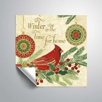 Artwall Winter Feathers V, Removable Wall Art Mural by Veronique Charron