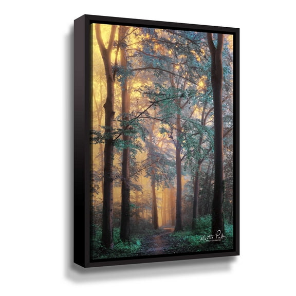 Artwall Wonderland, Gallery Wrapped Floater-framed Canvas by Martin Podt