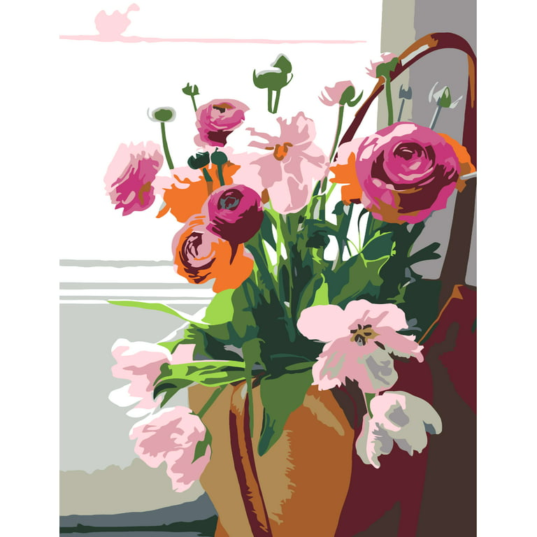 Artwille DIY Paint by Numbers Flowers 2.43