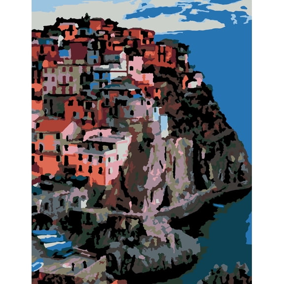 Artwille DIY Paint by Numbers for Adults and Kids - Italy, Monarola