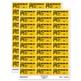 thumbnail image 1 of Artwork By Name Date Age Teacher Student School Sticker Set - Yellow - Matte Finish - 1.75" Medium, 1 of 7