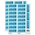 thumbnail image 1 of Artwork Do Not Bend Potted Plant Sticker Set - Light Blue - Matte Finish - 2.00" Large, 1 of 7