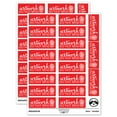thumbnail image 1 of Artwork Do Not Bend Potted Plant Sticker Set - Red - Matte Finish - 2.00" Large, 1 of 7