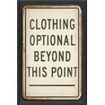 thumbnail image 1 of Artwork Factory 17010 EB Clothing Optional Beyond This Point Framed Print, 1 of 1