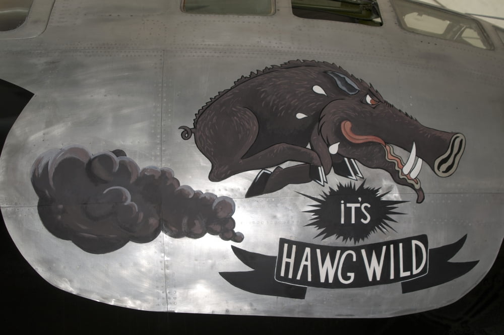 Artwork painted on the side of a B-29 Superfortress Canvas Art - Ramon Van OpdorpStocktrek Images (18 x 12)