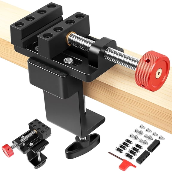 ArtyMaster Mini Drill Press Vise with Rubber Soft Jaws, 0-2.48" Clamping Range Mini Vice Clamp for Crafts, Making, Modeling and Repairs, Precision Aluminum Small Vise for Small Projects