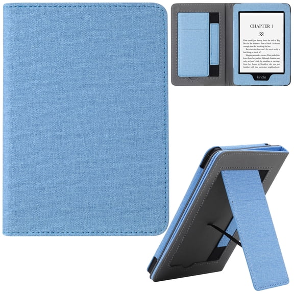 Artyond Case for 6.8" Kindle Paperwhite 2021, PU Leather Hand Strap Stand with Auto Sleep/Wake Case for Kindle Paperwhite Signature Edition and Kindle Paperwhite 11th Generation 2021 Released, Blue