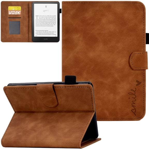 Artyond Case For 7" Kindle Paperwhite 2024, PU Leather with Auto Sleep/Wake Cover Card Slots Protective Case for Kindle Paperwhite 12th Generation 2024 and Kindle Colorsoft Signature Edition, Brown