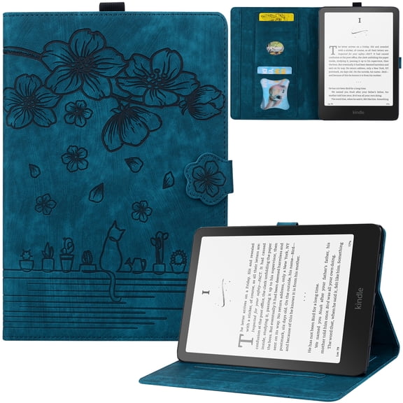 Artyond Case For 7" Kindle Paperwhite 2024, Premium PU Leather with Auto Sleep/Wake Protective Case for All-New Kindle Paperwhite (12th Generation, 2024) and Kindle Colorsoft Signature Edition, Blue
