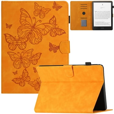 Artyond Case for 7" Kindle Paperwhite 2024, Premium PU Leather Card Slots with Auto Sleep/Wake Case for Kindle Paperwhite (12th Generation-2024) and Kindle Colorsoft Signature Edition, Orange