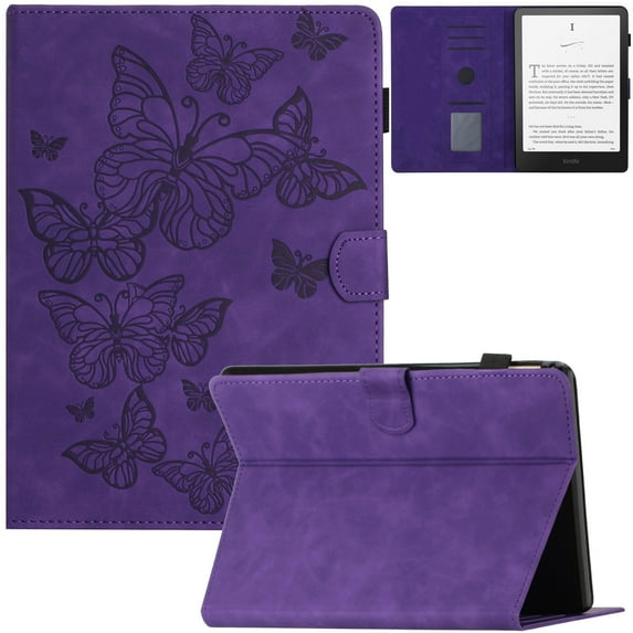 Artyond Case for 7" Kindle Paperwhite 2024, Premium PU Leather Card Slots with Auto Sleep/Wake Case for Kindle Paperwhite (12th Generation-2024) and Kindle Colorsoft Signature Edition, Purple
