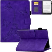 Artyond Case for All-New 7" Kindle Paperwhite 12th Generation 2024 and Kindle Colorsoft Signature Edition 2024 Release, PU Leather Card Slots Foldable Case with Auto Sleep/Wake Feature, Purple