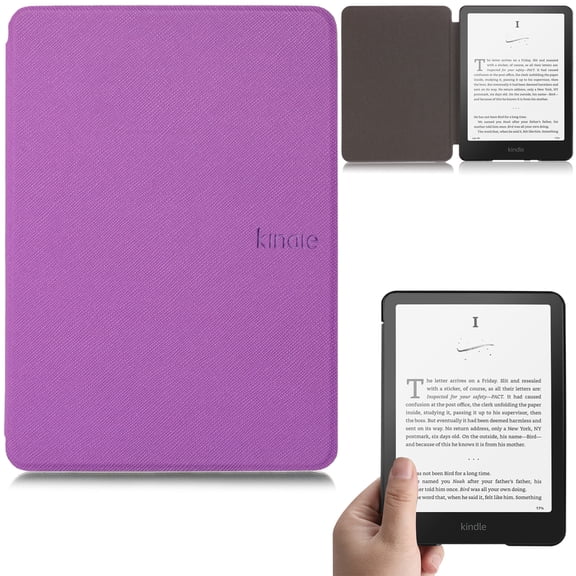 Artyond Case for All-new Amazon Kindle Paperwhite 2024, Premium PU Leather with Auto Sleep/Wake Case for 7" Kindle Paperwhite Signature Edition and Kindle Paperwhite 12th Generation 2024, Purple