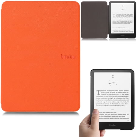 Artyond Case for All-new Amazon Kindle Paperwhite 2024, Premium PU Leather with Auto Sleep/Wake Case for 7" Kindle Paperwhite Signature Edition and Kindle Paperwhite 12th Generation 2024, Orange
