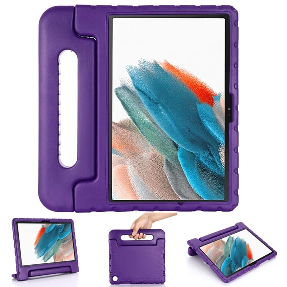 Artyond Case for Galaxy Tab A8 10.5 Inch 2022, Shockproof EVA Stand Portable Handle Kids Friendly Full Body Protective Case for Samsung Galaxy Tab A8 10.5" 2022 Model (SM-X200/X205/X207), Purple