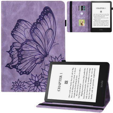 Artyond Case for Kindle Paperwhite 2021, PU Leather Card Slots with Auto Sleep/Wake Case for 6.8" Kindle Paperwhite 11th Generation 2021 Released and Kindle Paperwhite Signature Edition, Purple