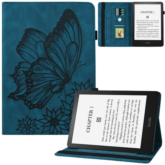 Artyond Case for Kindle Paperwhite 2021, PU Leather Card Slots with Auto Sleep/Wake Case for 6.8" Kindle Paperwhite 11th Generation 2021 Released and Kindle Paperwhite Signature Edition, Darkblue