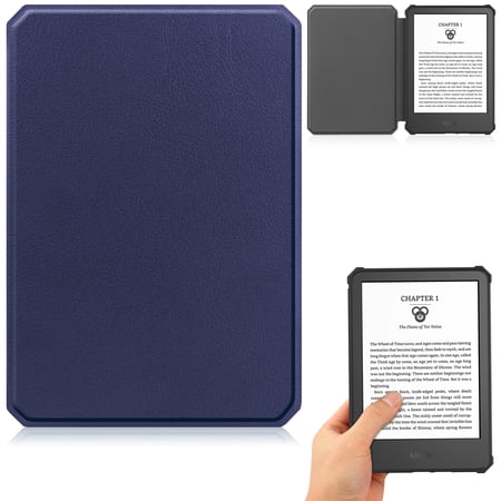 Artyond Case for New Kindle 2022 Release, Premium PU Leather Slim Folio Protective Cover With Auto Sleep/Wake Case for 6.0" New Amazon Kindle 11th Generation 2022 Release, Model C2V2L3, Darkblue