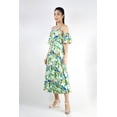 thumbnail image 1 of Artyska Printed Maxi Dress with Tuck Sleeve, 1 of 4