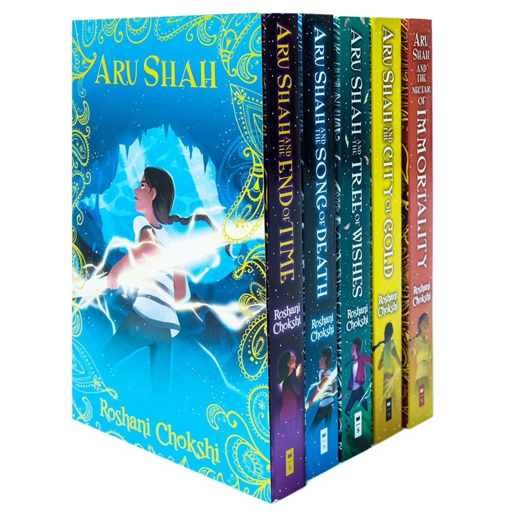 Aru Shah Series Books 1 - 5 Collection by Roshani Chokshi (End of Time, Song of Death, Tree of Wishes, City of Gold & Nectar of Immortality)