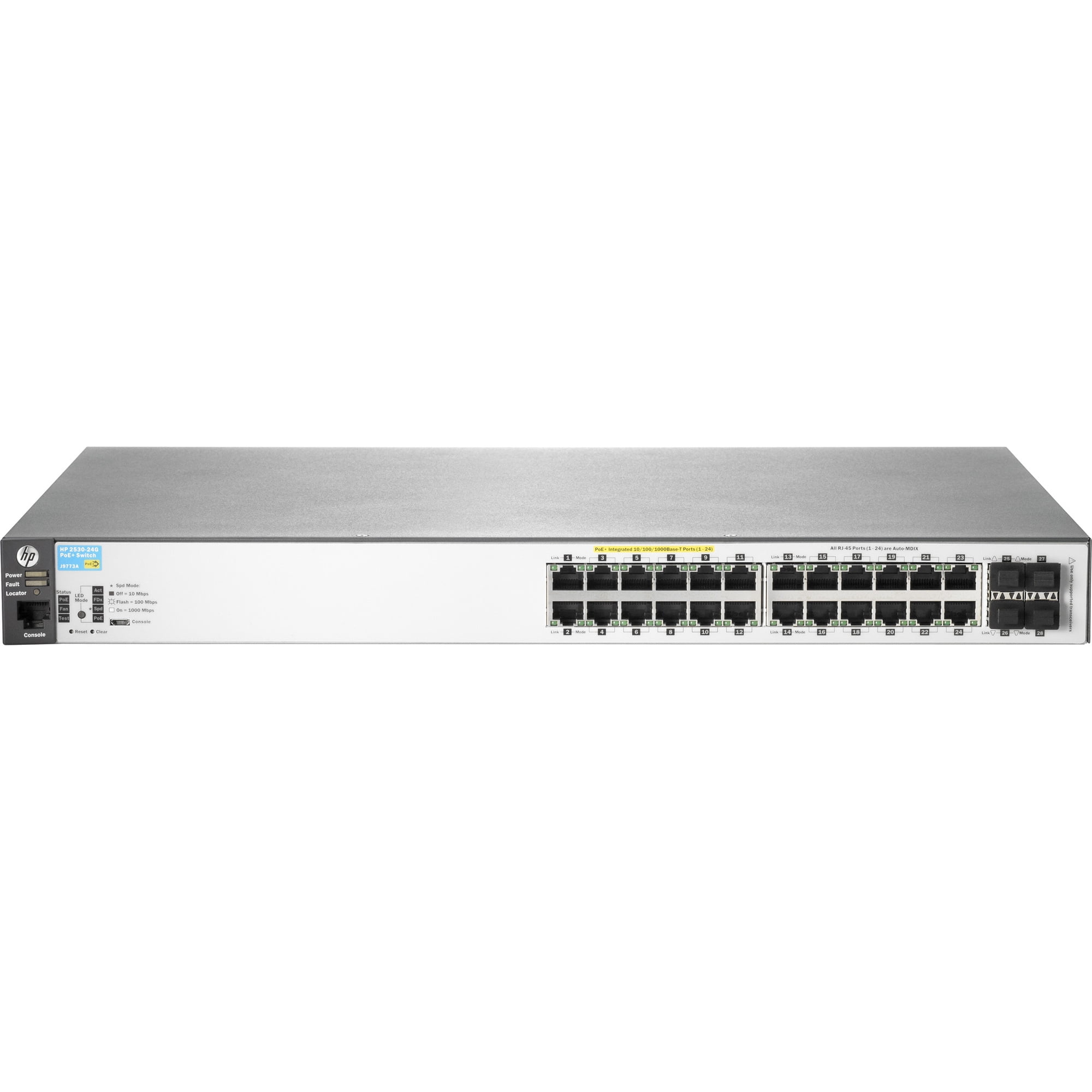 Aruba 2530-24G-PoE+ - switch - 24 ports - managed - rack-mountable