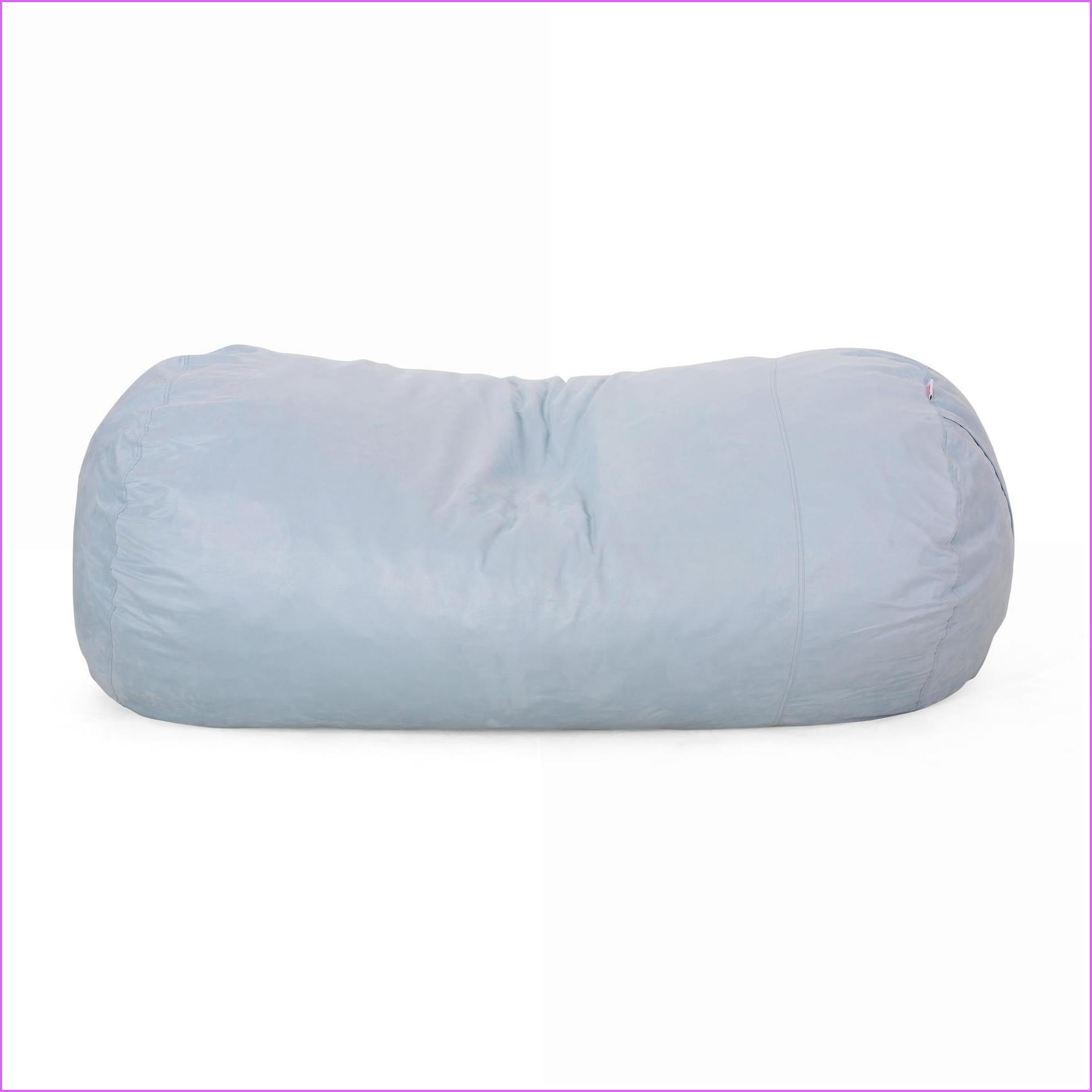 Aruba 8-Foot Cylindrical Bean Bag Chair for Adults | Microfiber | Seafoam