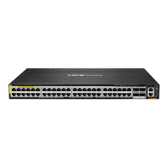 Aruba CX 6300 Layer 3 Switch - 48 Ports - Manageable - 10 Gigabit Ethernet, 100 Gigabit Ethernet - 10GBase-T, 100GBase-X - TAA Compliant - 3 Layer Supported - Modular - 4 SFP Slots - 2640 W PoE Bud...